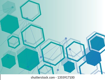 Abstract geometric background with polygons.Colorful Vector Design Concept.Connections with points and lines.
