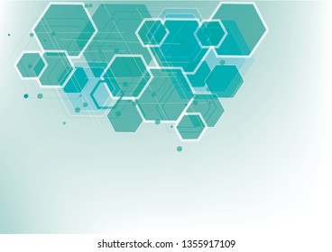 Abstract geometric background with polygons.Colorful Vector Design Concept.Connections with points and lines.
