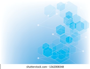 Abstract geometric background with polygons.Colorful Vector Design Concept.Connections with points and lines.