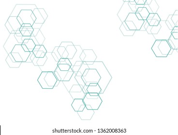 Abstract geometric background with polygons.Colorful Vector Design Concept.Connections with points and lines.