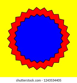 Abstract Geometric Background in Pop Art Style