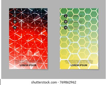Abstract geometric background for Poster Brochure Flyer design Layout vector template