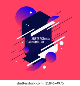 Abstract geometric background. The poster with the flat figures. Vector illustration. Abstract geometric background. The poster with the flat figures. Vector illustration.