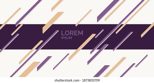 Abstract geometric background. The poster with the flat figures. Vector illustration.