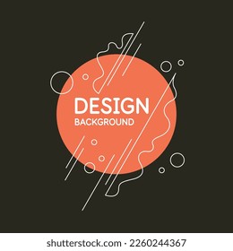 Abstract geometric background. The poster with the flat figures. Vector illustration.