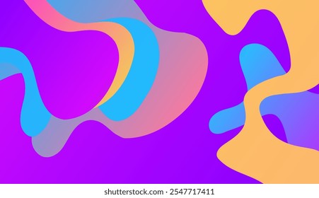 Fondo geométrico Abstractas. El cartel con las figuras planas. Ilustración vectorial.
