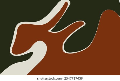 Fondo geométrico Abstractas. El cartel con las figuras planas. Ilustración vectorial.