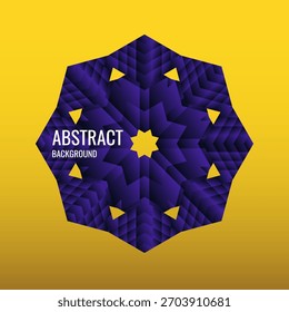 Abstrakter geometrischer Hintergrund. Das Poster mit den flachen Figuren. Vektorgrafik.