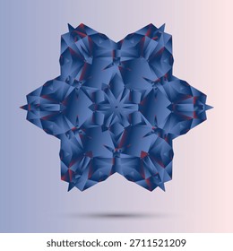Fondo geométrico Abstractas. El cartel con las figuras planas. Ilustración vectorial. Hermoso patrón geométrico simétrico