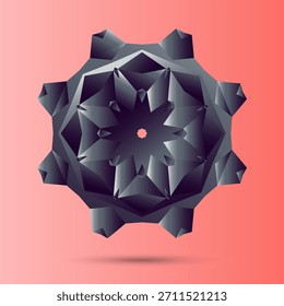 Fondo geométrico Abstractas. El cartel con las figuras planas. Ilustración vectorial. Hermoso patrón geométrico simétrico