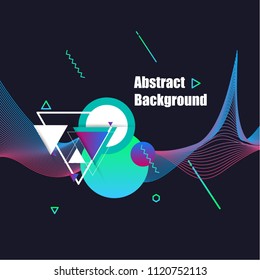 abstract geometric background poster Flyer design.