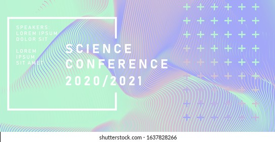 Abstract geometric background. Poster template for Business and IT Technologies Conference.