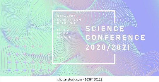 Abstract geometric background. Poster template for Business and IT Technologies Conference.