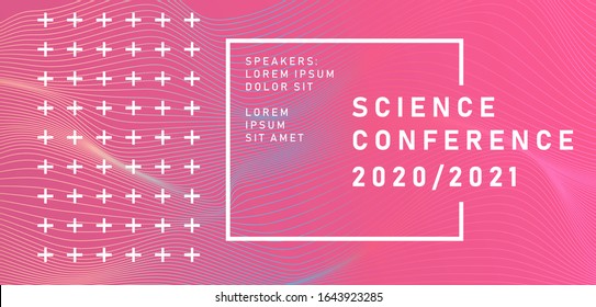 Abstract geometric background. Poster template for Business and IT Technologies Conference.