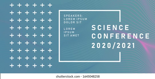 Abstract geometric background. Poster template for Business and IT Technologies Conference.