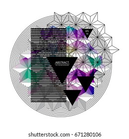 Abstract geometric background. Geometric poster. Vector illustration EPS10.