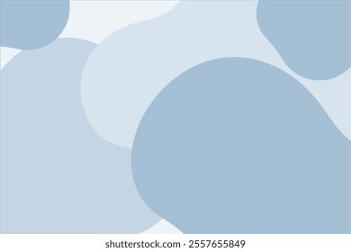 Abstract Geometric Background Presentation Design. Background featuring smooth, flowing shapes in shades of blue and gray. Dynamic geometric background. EPS vector illustration