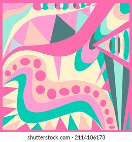 Abstract geometric background. Pucci style
