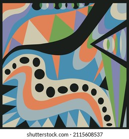 Abstract geometric background. Pucci style