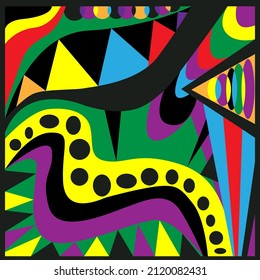 Abstract geometric background. Pucci style