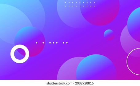 Abstract geometric background with purple gradient. background. Memphis style design, Dynamic shapes composition. 