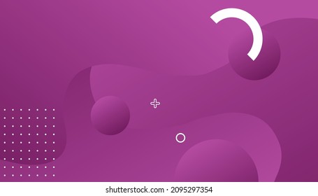 Abstract geometric background with purple gradient. dynamic shape compositions. Vector illustrations