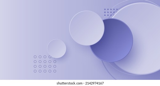 Abstract geometric background with purple gradient circle background