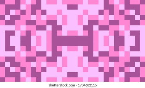Abstract geometric background with purple and pink polygons.