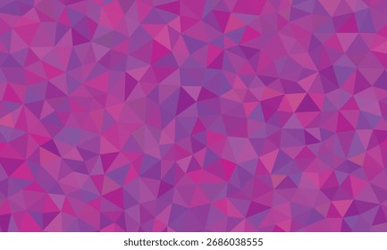 Fundo geométrico abstrato com padrão de mosaico triângulos roxo e rosa
