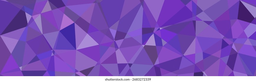 Fundo geométrico abstrato com formas de polígono roxo criando um design moderno e elegante para uso criativo.