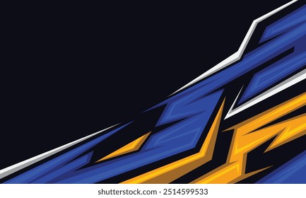 Abstract geometric background for racing style vehicle wrap vinyl sticker