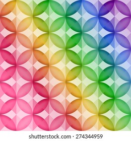 Abstract geometric background in rainbow colors