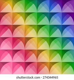Abstract geometric background in rainbow colors