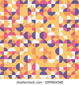 Abstract geometric background, random coloring. Seamless vector pattern. Colorful mosaic illustration. Perfect for wrapping paper, wallpaper, fabric design, web background or technology background.