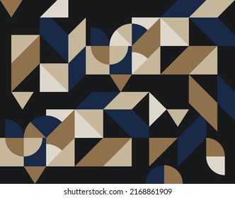 Abstract Geometric Background With Random Shapes Decoration. Suitable for template, banner, covers, wallpaper and wall decoration, web design, cards, poster, etc.