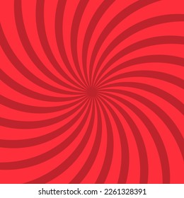 Abstract, geometric background with rays. Retro vector wallpaper. Red Valentine's Day backdrop.