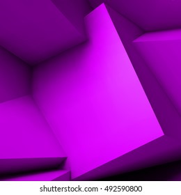 Abstract geometric background with realistic overlapping green cubes