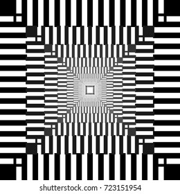 Abstract geometric background - rectangles and squares - black and white