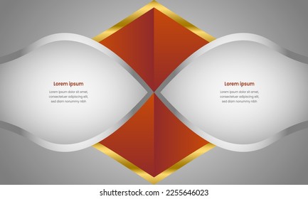 Resumen de fondo geométrico con rojo para el diseño de portada plantilla de afiches de folletos empresariales eps10.