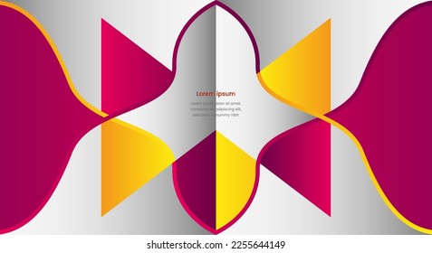 Abstract geometric background with red and yellow for cover design business brochure poster template eps10.