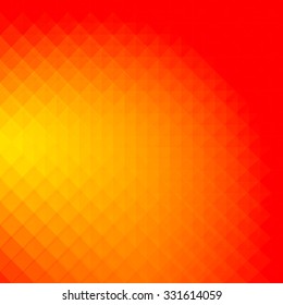Abstract geometric background with red and yellow color tones