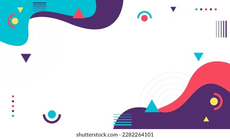abstract geometric background in retro color