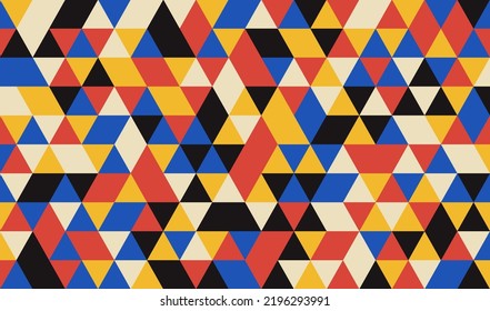 Resumen del fondo geométrico en los colores retro