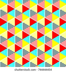 Abstract Geometric background, Retro polygon pattern
