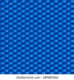 Abstract geometric background with rhombus pattern in blue
