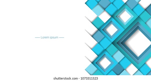 Abstract geometric background with rhombuses. Vector illustration