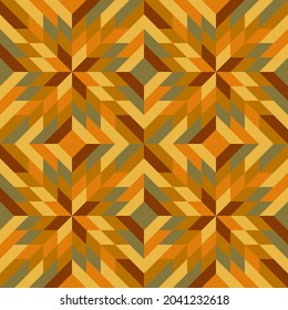 Abstract geometric background with rombus arranged as kaleidoscope. Vector illustration, flat style, poster, texture, wallpaper, seamless pattern, decorative ornament for fabric, textile, home decor