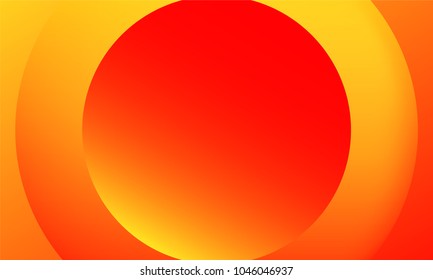 Abstract Geometric Background with Round Shapes and Gradient. Bright Cover Template with Glow Effect. Trendy Wallpaper with Shadows. Gradient Background for Web Design, Poster, Presentation, Banner.