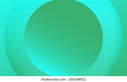 Abstract Geometric Background with Round Shapes and Gradient. Bright Cover Template with Glow Effect. Futuristic Wallpaper with Shadows. Gradient Background for Web, Poster, Presentation, Banner.