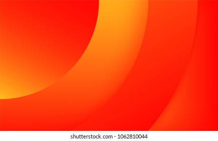 Abstract Geometric Background with Round Shapes and Gradient. Bright Cover Template with Glow Effect. Trendy Wallpaper with Shadows. Gradient Background for Web Design, Poster, Presentation, Banner.